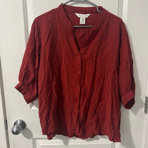 Maroon Button down shirt - Picture 2 of 5